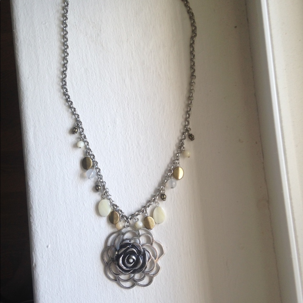 SOLD - Flower Pendant Necklace